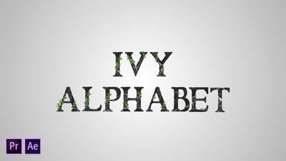 Ivy Alphabet - VideoHive 33886423