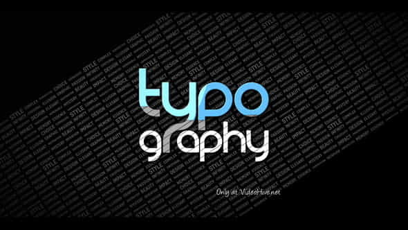 Typography Reveal - VideoHive 4275395