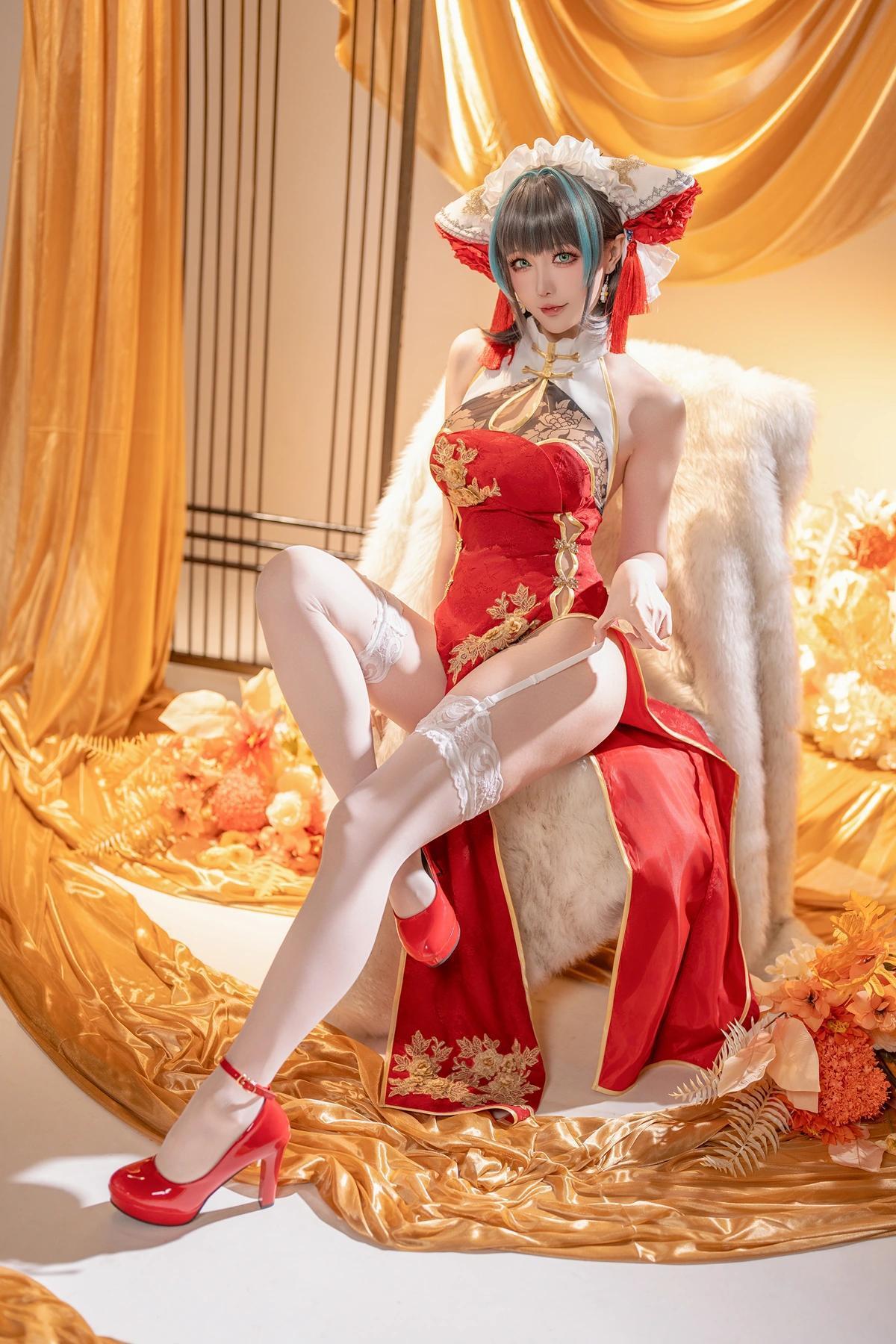 Cosplay 星之迟迟Hoshilily – 碧蓝航线柴郡(50)