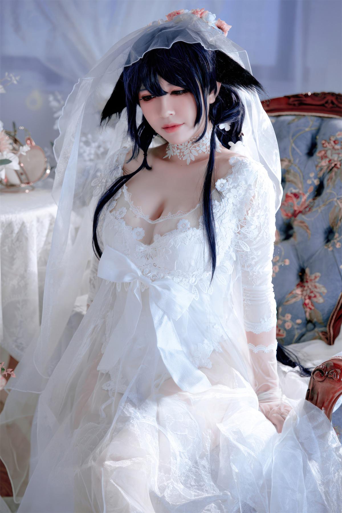 Cosplay 半半子Banbanko 碧蓝航线 吾妻花嫁(28)