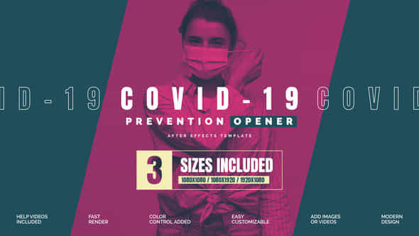 Covid-19 Prevention Opener - VideoHive 33258023