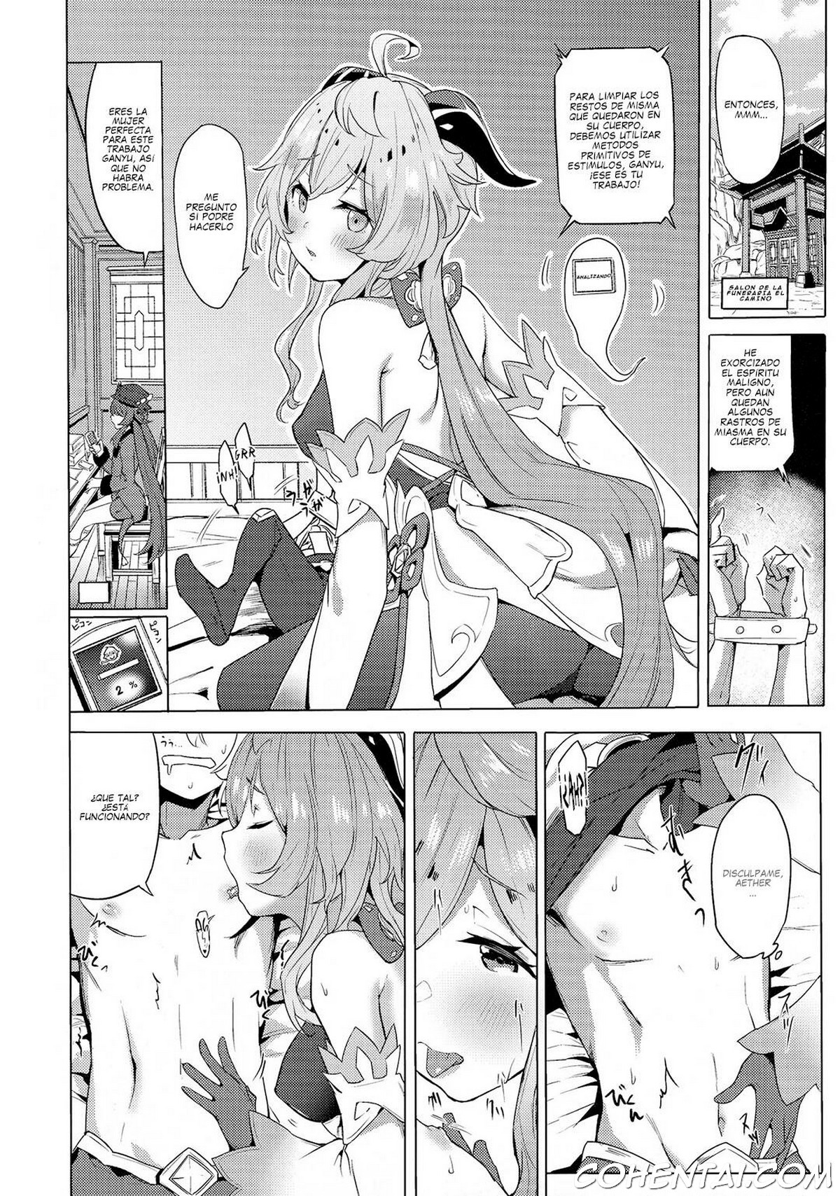 Ganyu Zangyouchuu (Genshin Impact) xxx comics manga porno doujin hentai español sexo 