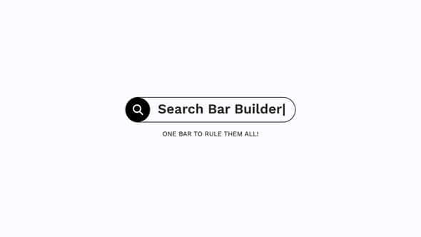 Search Bar Builder - VideoHive 44664364
