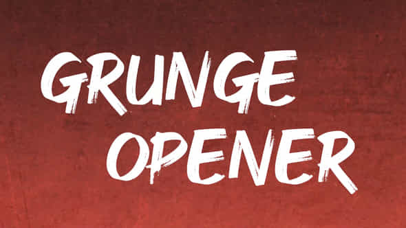 Grunge Opener - VideoHive 45690669