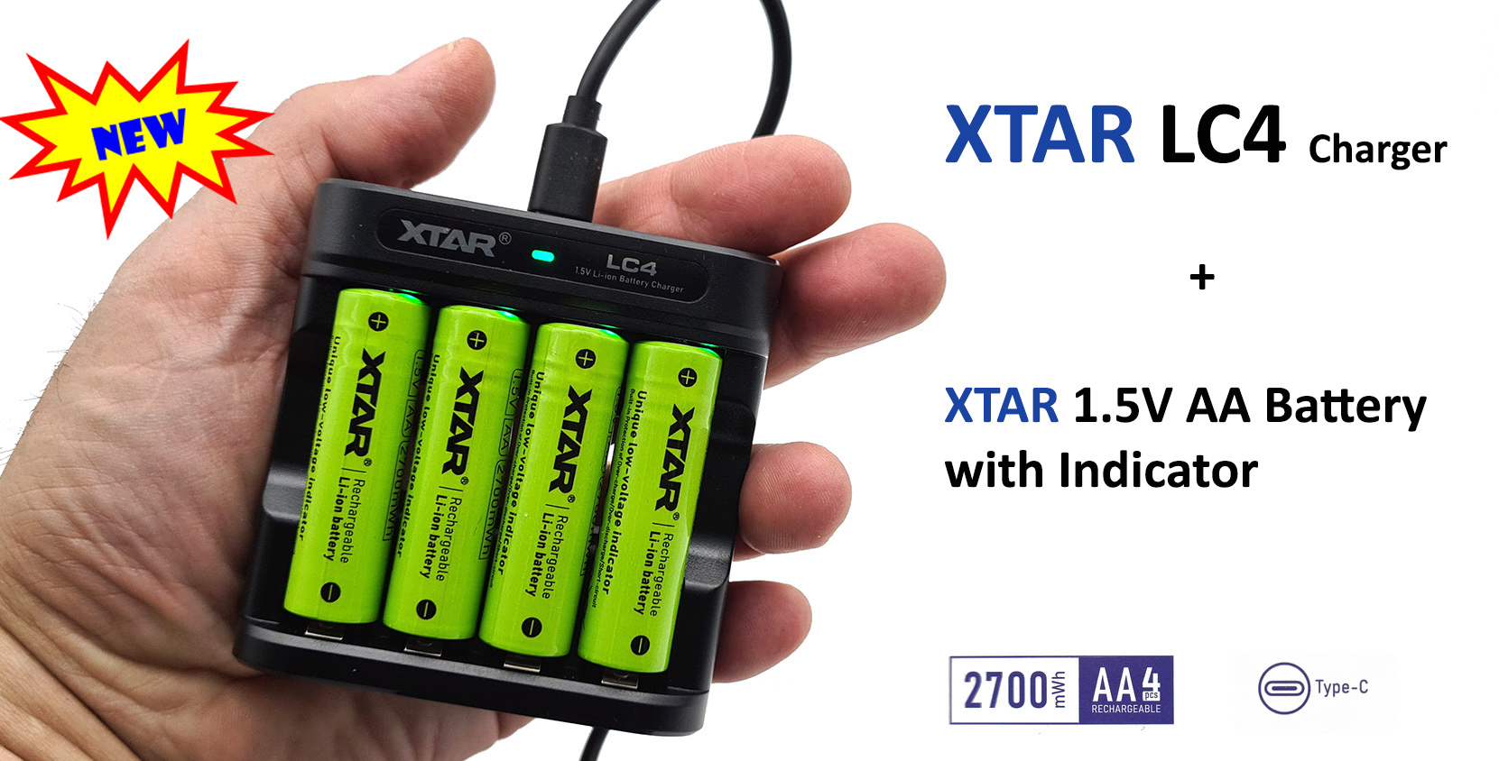 Recensione caricabatterie XTAR LC4 + batterie AA XTAR con indicatore LED. -  cpfitalia forum