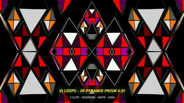 Vj Loops 3 D Pyramid - VideoHive 23066481