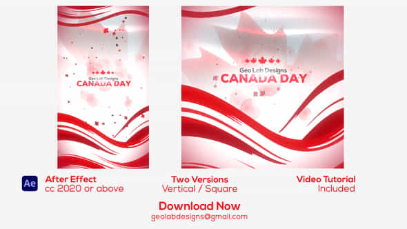 Canada Day L Canadian National Day - VideoHive 58405945