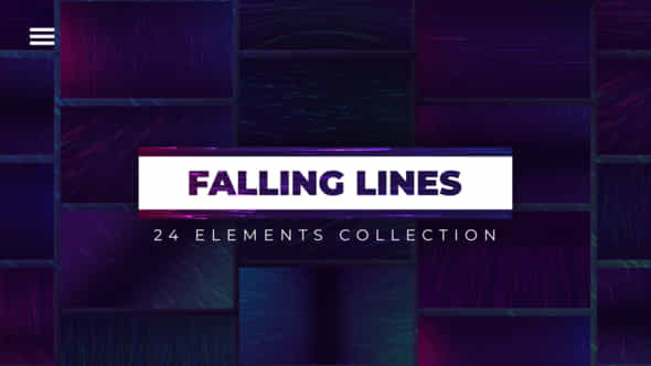 24 Falling Lines Backgrounds Premiere Pro - VideoHive 49842729