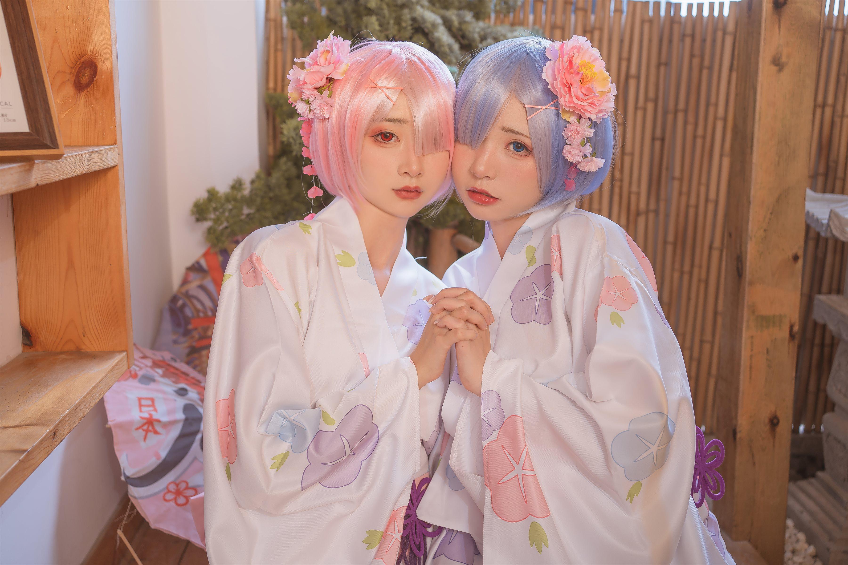 爆机少女喵小吉 Nekokoyoshi - 八月番T3会员 双子：拉姆蕾姆(18)