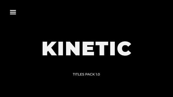 Kinetic Titles | Premiere Pro - VideoHive 31849876