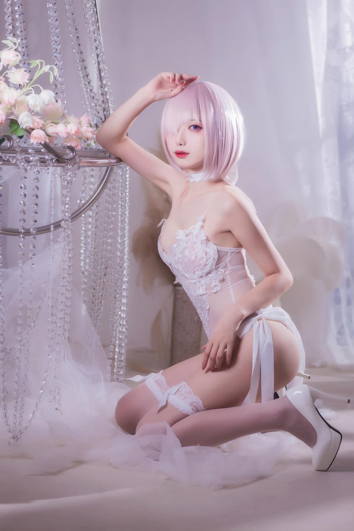 Cosplay 封疆疆v 婚纱玛修(11)