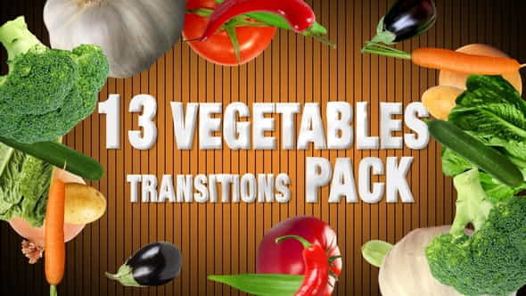 Vegetables Transitions Pack - VideoHive 15515844