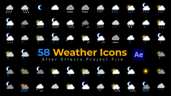 Weather Icons - - VideoHive 42790062