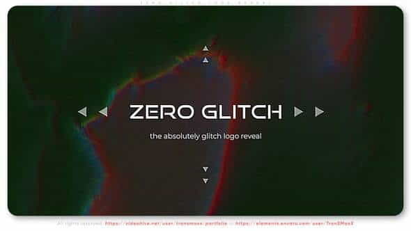 Zero Glitch Logo Reveal - VideoHive 33396216