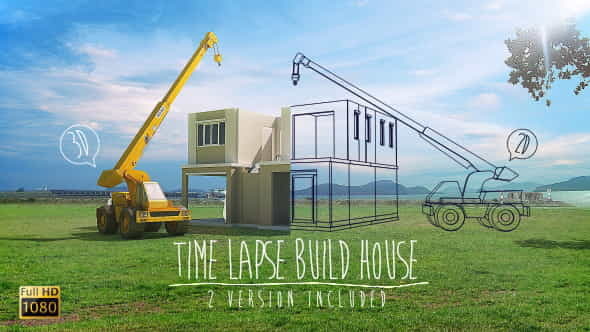 Time Lapse Build House(Stock Footage) - VideoHive 5056937