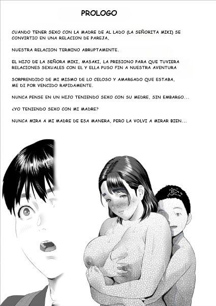 [Hy-dou (Hyji)] Kinjo Yuuwaku Boku ga Okaa-san to Konna Koto ni Nacchau Hanashi Joshou  Una historia sobre mí y Okazo entrando en este tipo de cosas prólogo [Spanis