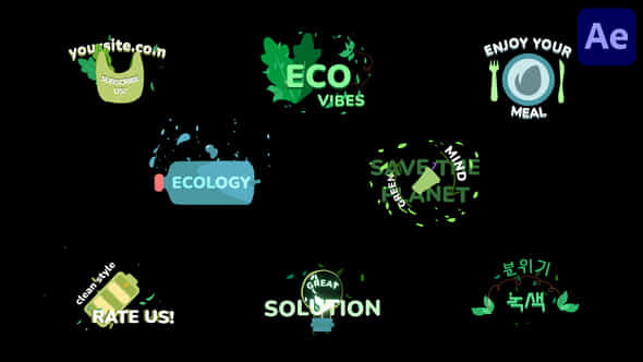 Ecology Titles For After Effects - VideoHive 51405668