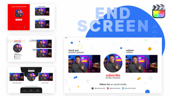 YouTube End Screens - VideoHive 43160386