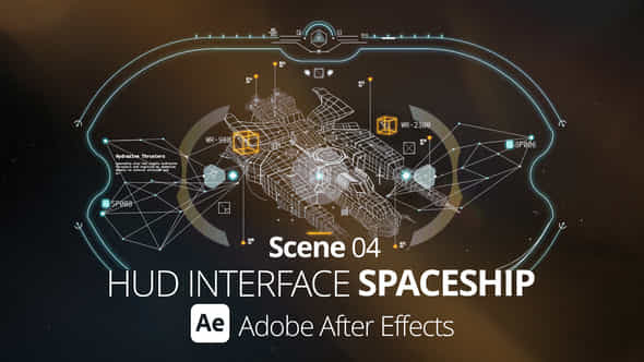 Hud Interface Spaceship 04 Ae - VideoHive 52339119