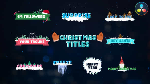 Christmas Titles - VideoHive 35100993