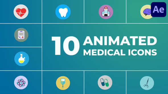 Animated Medical Icons - VideoHive 45936235