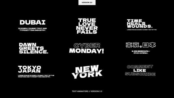 Text Animators 30 Ae - VideoHive 54533329