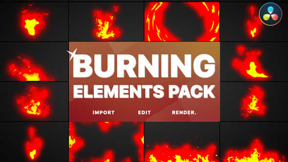 Burning Elements - VideoHive 33682406