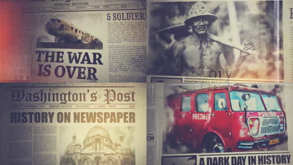 History On Newspaper - VideoHive 15128452