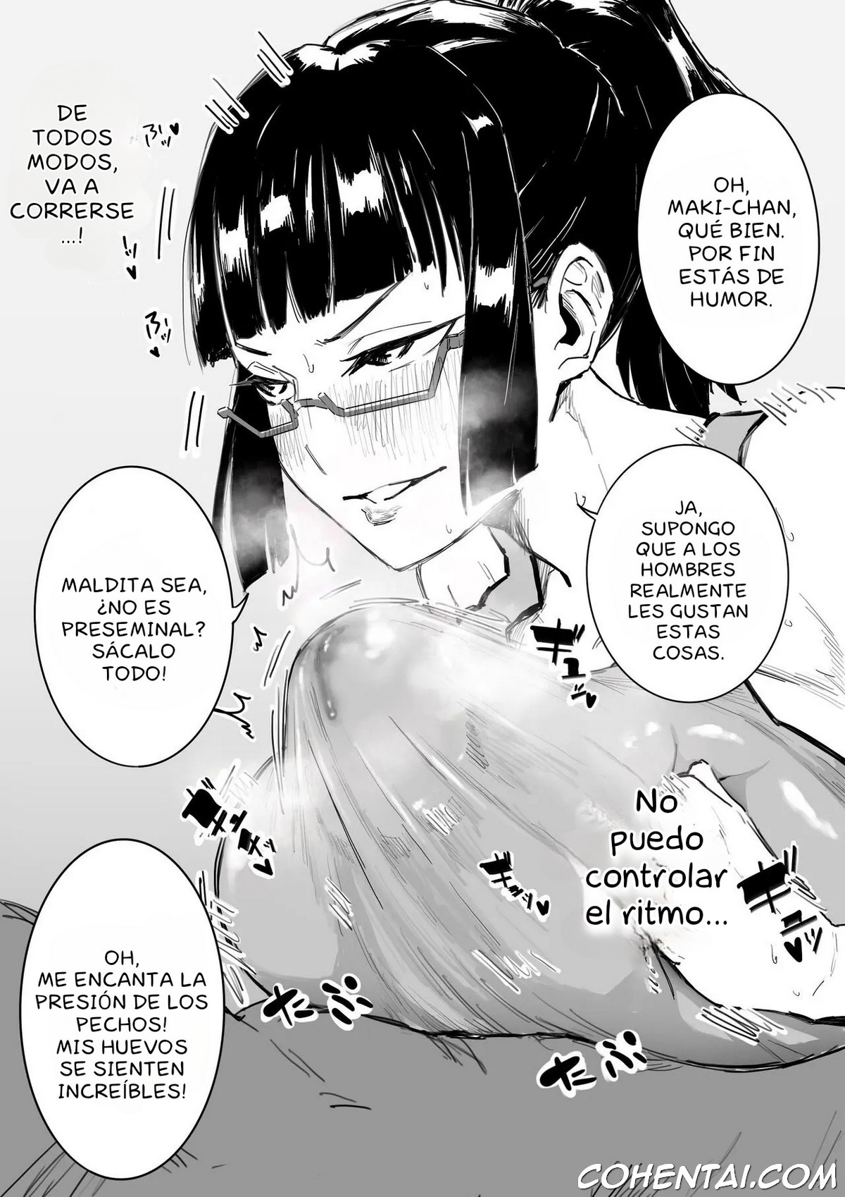 Kouhai no Tame ni Hitohadanuida Zenin Maki ga Onaho Ochi Suru Dake (Jujutsu Kaisen) xxx comics manga porno doujin hentai español sexo 