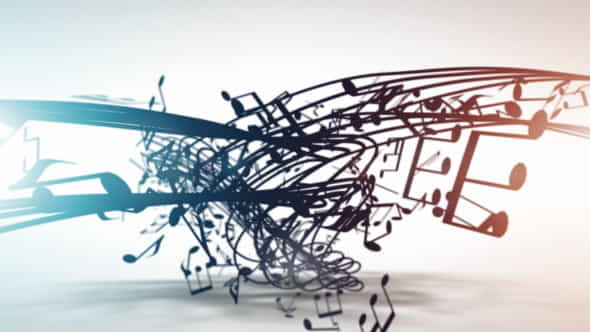 Musical Notation Logo Reveal - VideoHive 6432236