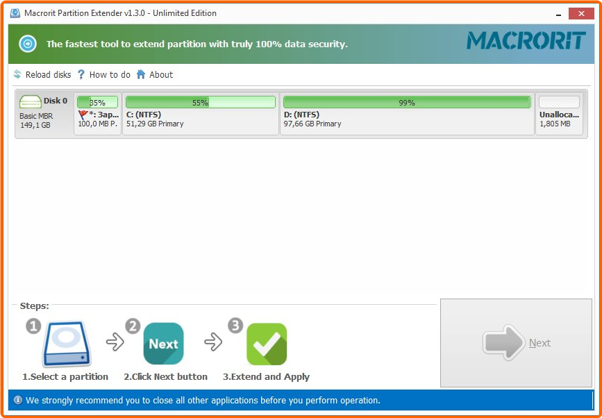 Macrorit Partition Extender 2.5.0 Multilingual