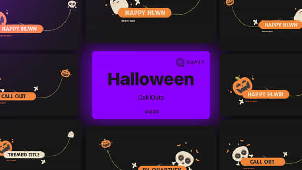 Halloween Call Outs - VideoHive 48261347