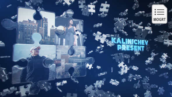 Epic Puzzle 3D Logo Intro Mogrt - VideoHive 49226234