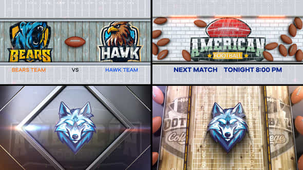 American Football Bumper 4 4Bumpers - VideoHive 57524757