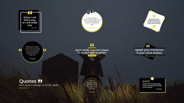 Quotes Titles 20 After Effects - VideoHive 53343971