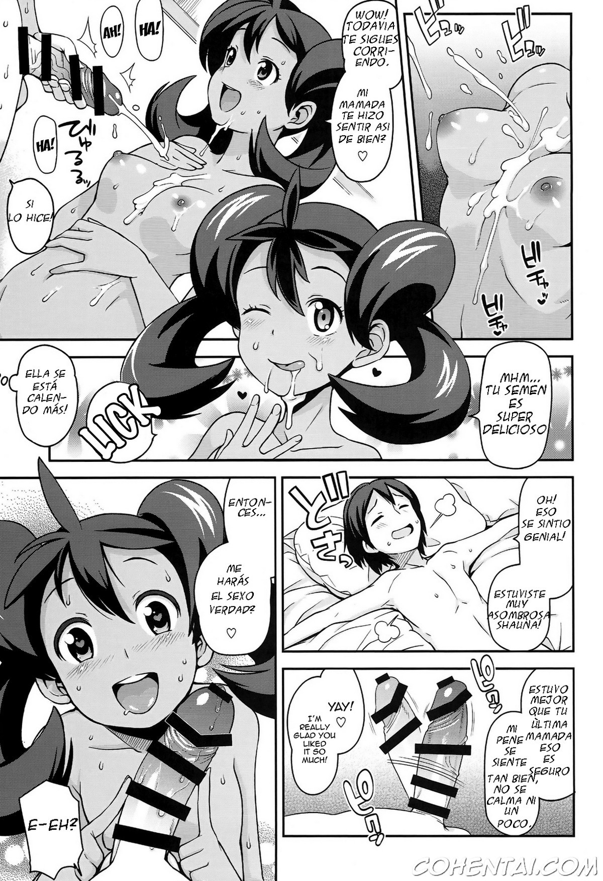 Chibikko Bitch XY 2 (Pokémon) xxx comics manga porno doujin hentai español sexo Pokémon Shauna