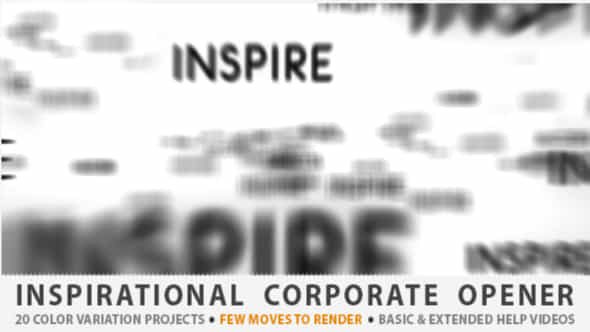 Inspirational Corporate Opener - VideoHive 1843584