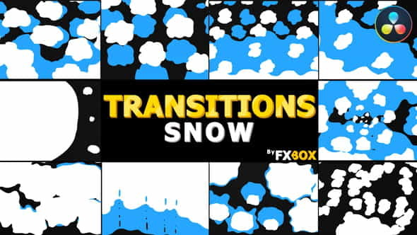 Snow Transitions | DaVinci Resolve - VideoHive 34655301