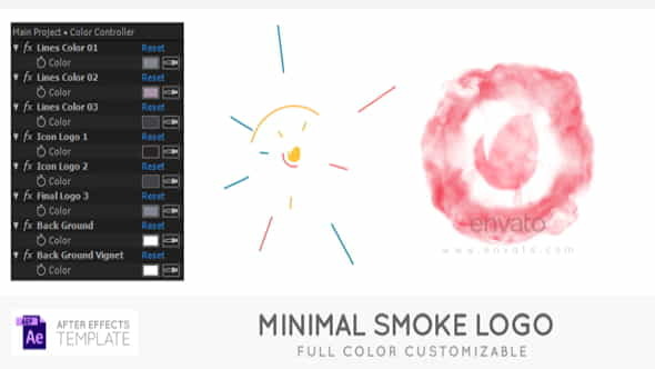 Minimal Smoke Logo | Fire - VideoHive 21403298