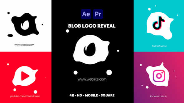 Blob Logo Reveal - VideoHive 34051667