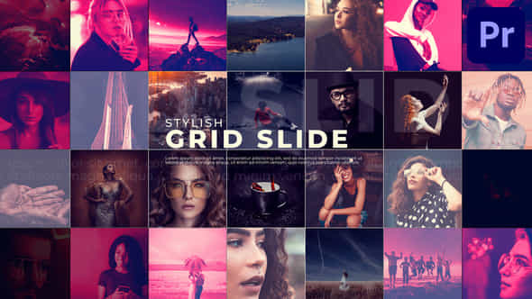 Stylish Grid Slide - VideoHive 48028477