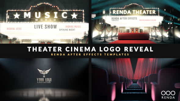 Cinema Intro - Curtain Logo - VideoHive 29359910