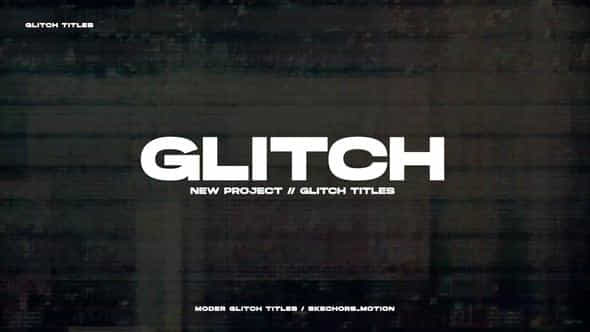 Glitch Titles - VideoHive 46174311
