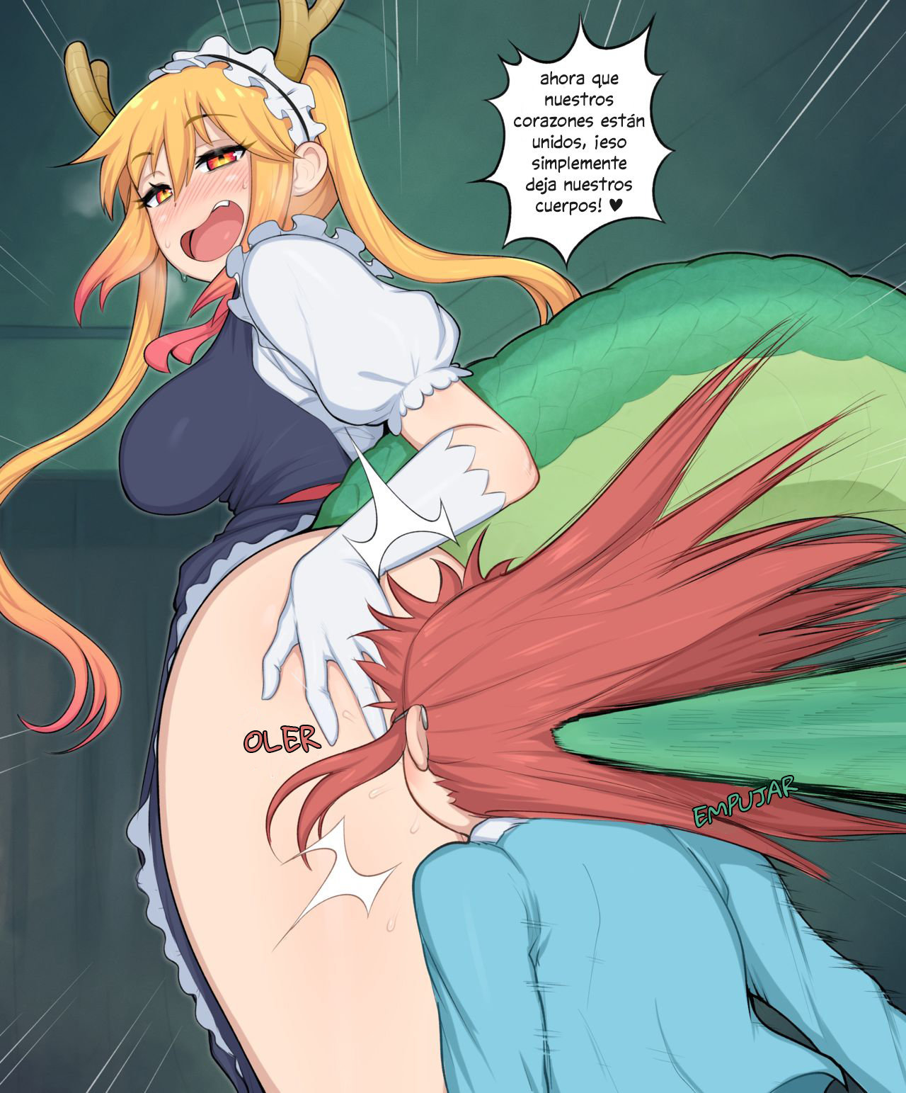 Tohru quiere jugar con Kobayashi (Decensored) - 1