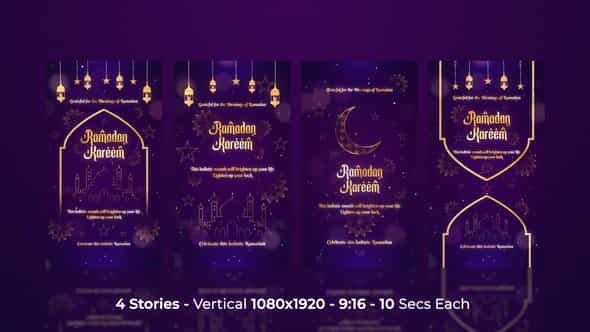 Ramadan Greetings Eid Celebration Instagram Stories - VideoHive 51469580