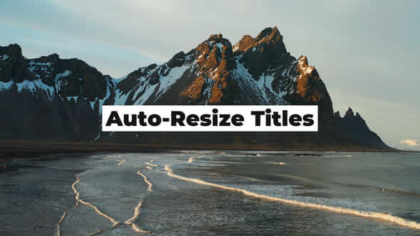 Auto-Resize Titles - VideoHive 36879257