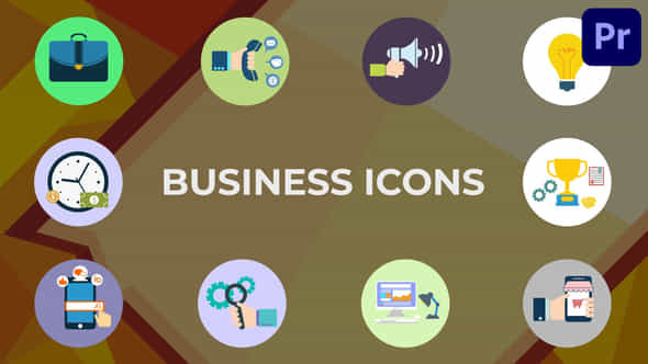 Animated Business Icons - VideoHive 45973505