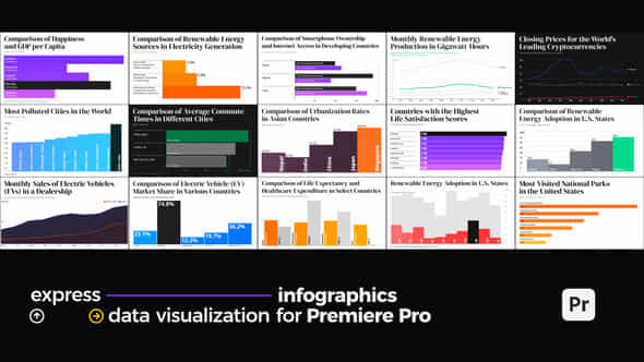 Express Infographics Data Visualization For Premiere Pro - VideoHive 49159335