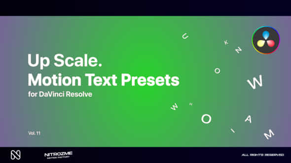 Up Scale Motion - VideoHive 47355713