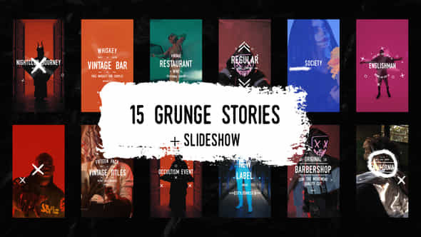 15 Grunge Instagram - VideoHive 36421593